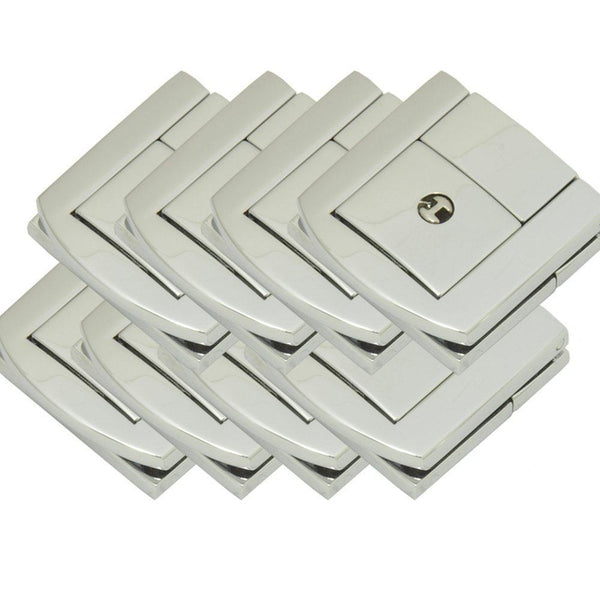 Pack of 8 Silver Quick Catch With Keys