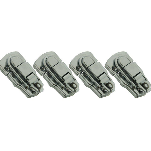 Pack of 4 Silver Quick Catch With Padlock Loop