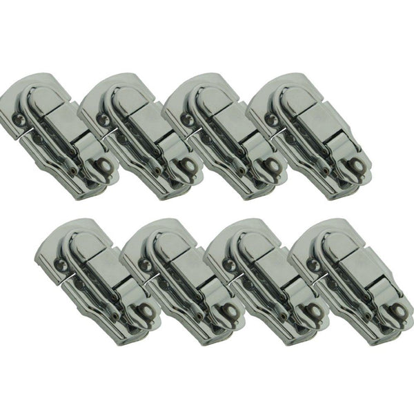 Pack of 8 Silver Quick Catch With Padlock Loop